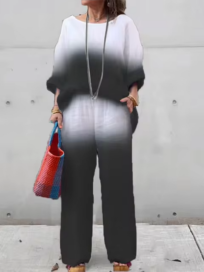 Amelia™ – Super bequemes, lässiges, lockeres Hemd-Hosen-Set