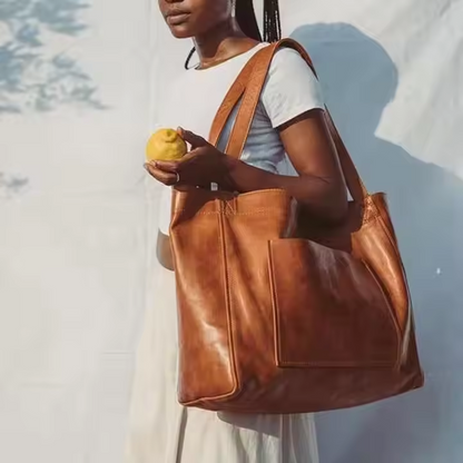 Amelia™ - Bolsa de Ombro Vintage em Couro