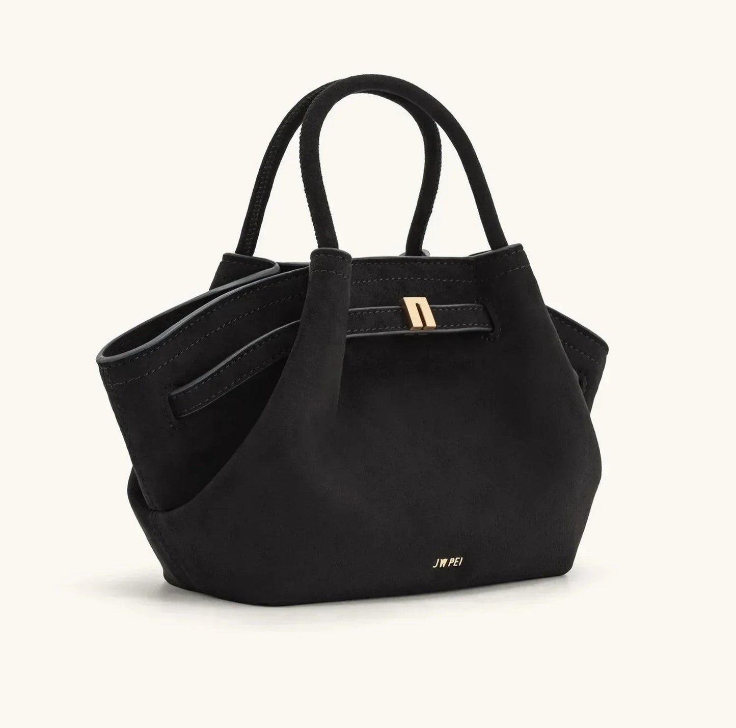 Riley™ - Bolsa de axila em camurça de couro micro