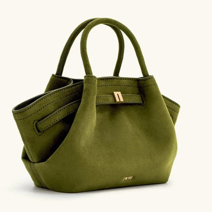 Riley™ - Bolsa de axila em camurça de couro micro