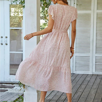 Zoe™ - Vestido de verão confortável com cinto floral