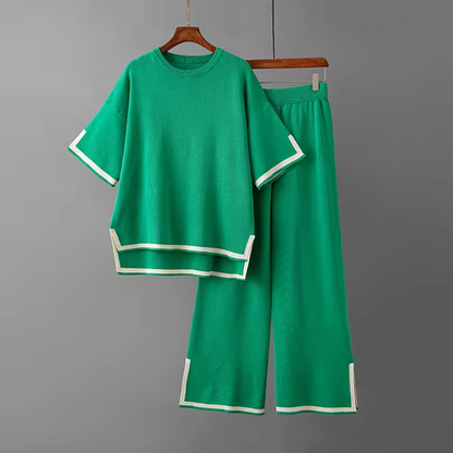 Charlotte™ – Elegantes Kurzarm-Co-Ord-Set aus Eisseide