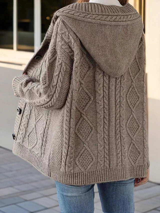 Lina™ - Cardigan Elegante com Ponto Diamante