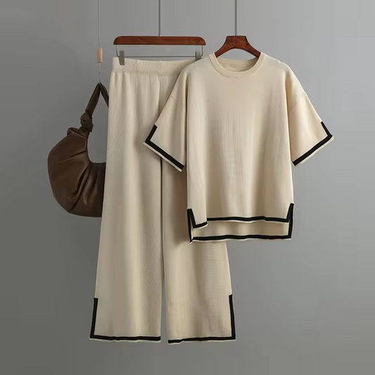 Charlotte™ – Elegantes Kurzarm-Co-Ord-Set aus Eisseide