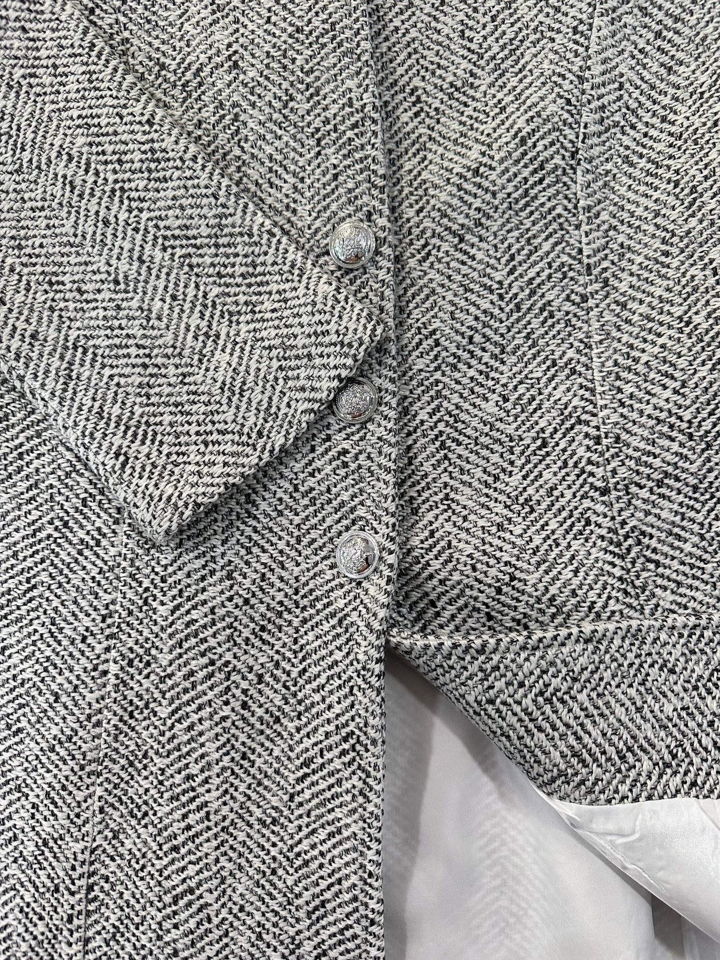 Women's Fashion Tweed Jacket, Slimming Medium-Long Casual Coat