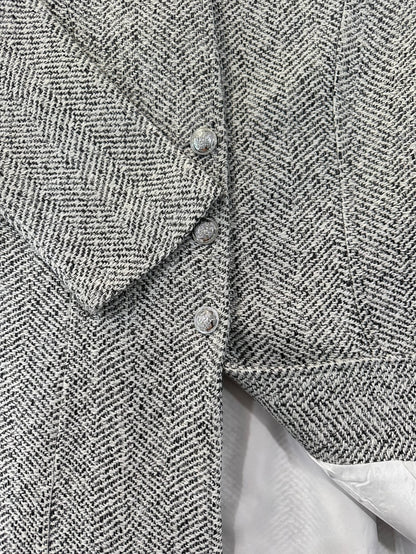 Women's Fashion Tweed Jacket, Slimming Medium-Long Casual Coat