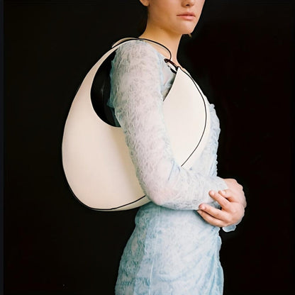 Sophia™ Modern Minimalist | Elegante Hobo-Tasche in Volltonfarbe