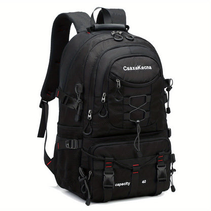 CASAKEMCA 10.57gal Lightweight Nylon Travel Backpack with USB Charging Port - Waterproof, Adjustable Straps, Multiple Compartments, Ideal for Hiking & Camping - Perfect Gift for Men & Women, Backpack for Travel