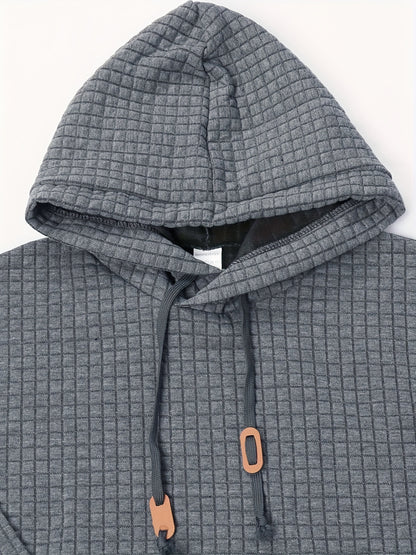 GEKM Men's Boho Embroidered Hoodie, Casual Pullover