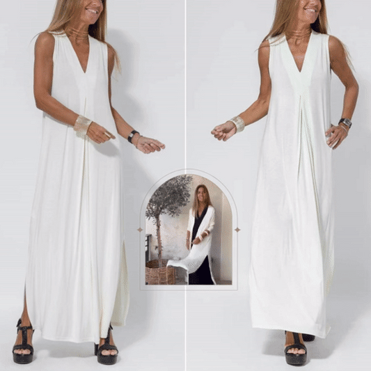 Olivia™ - Vestido de luxo confortável com cardigan