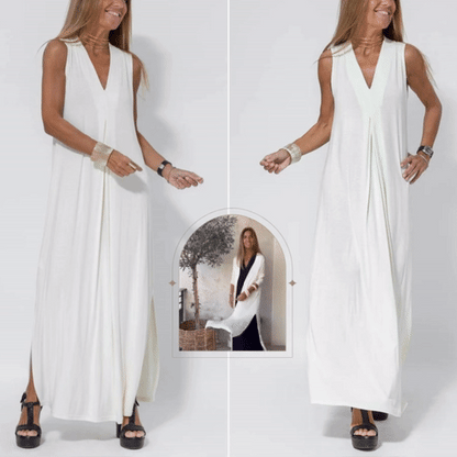 Olivia™ - Vestido de luxo confortável com cardigan