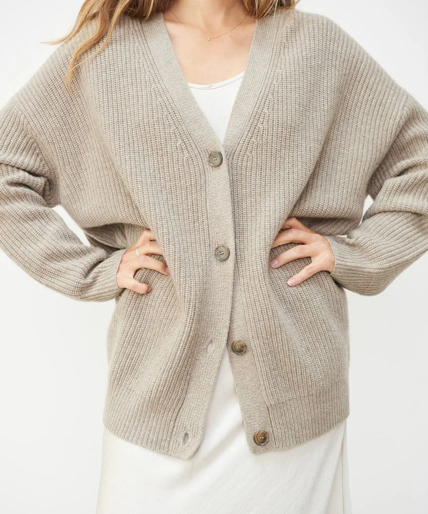 Lulu™ Stylischer Cardigan mit Knöpfen