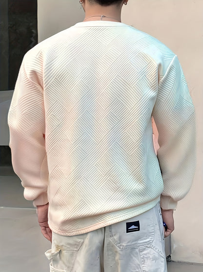 Men's Gradient Sweatshirt, Crew Neck, Long Sleeve