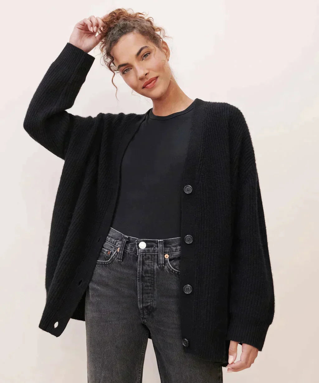Lulu™ Stylischer Cardigan mit Knöpfen