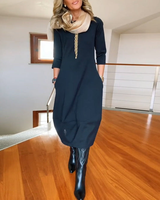 Sophia™ - Vestido elegante com detalhes artesanais