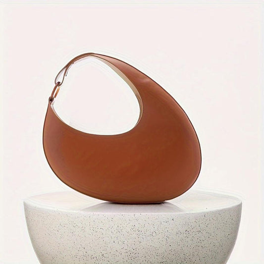 Sophia™ Modern Minimalist | Bolsa Hobo de cor sólida elegante