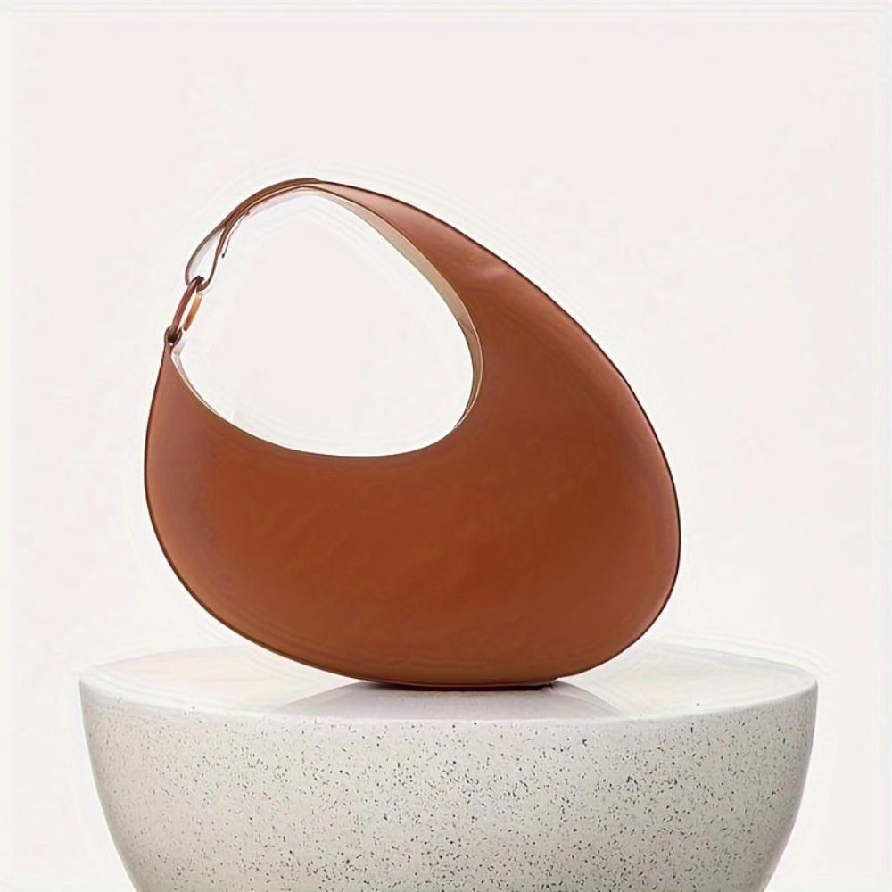 Sophia™ Modern Minimalist | Elegante Hobo-Tasche in Volltonfarbe