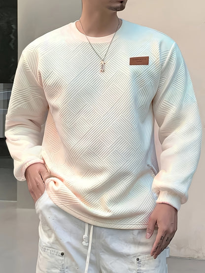 Men's Gradient Sweatshirt, Crew Neck, Long Sleeve