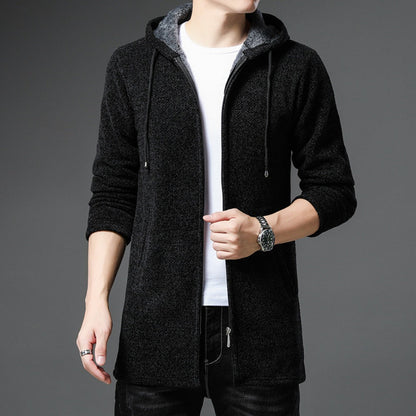 Gabriel | Lange Strickjacke mit Kapuze