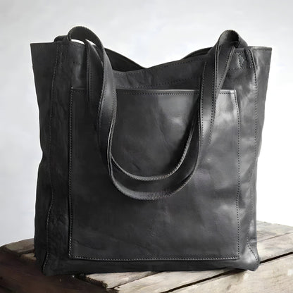 Aria™ - Bolsa Tote de Couro Vegana Feita à Mão