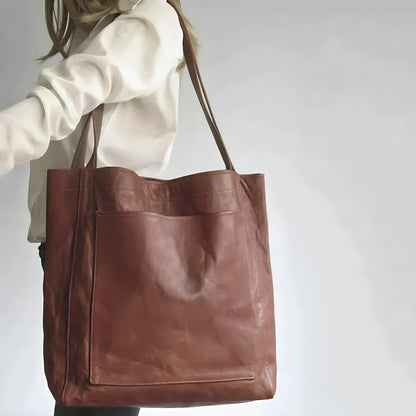 Aria™ - Bolsa Tote de Couro Vegana Feita à Mão