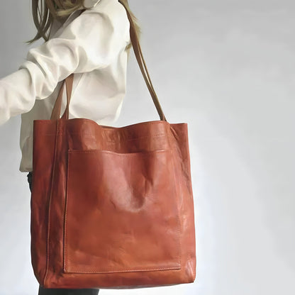 Aria™ - Bolsa Tote de Couro Vegana Feita à Mão
