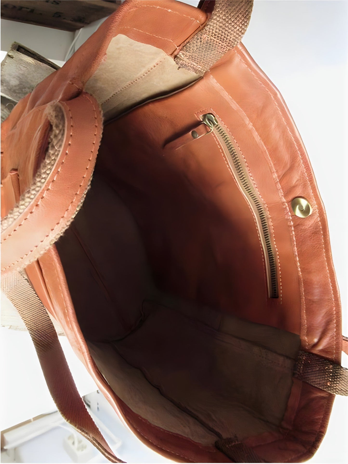 Aria™ - Bolsa Tote de Couro Vegana Feita à Mão