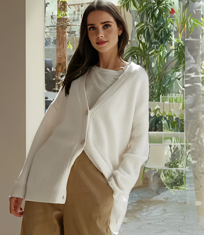 Lulu™ Stylischer Cardigan mit Knöpfen