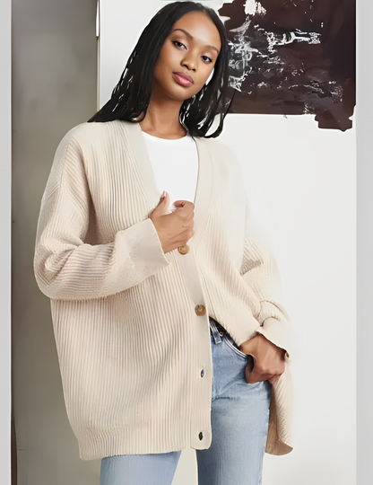 Lulu™ Stylischer Cardigan mit Knöpfen