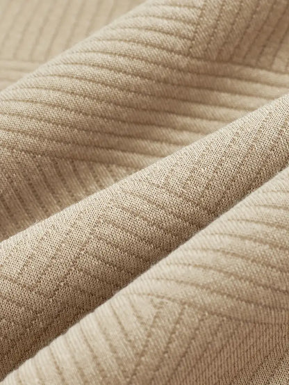 Erick | Vintage-Pullover mit Reißverschluss und geometrischem Design