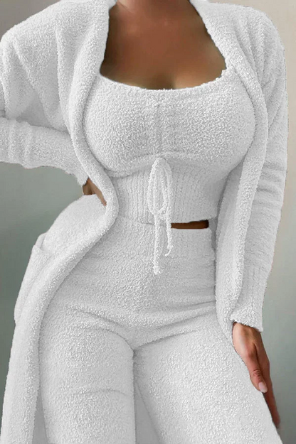 Aubrey™ - Superweiches 3-teiliges Pyjamahosen-Set aus Fleece