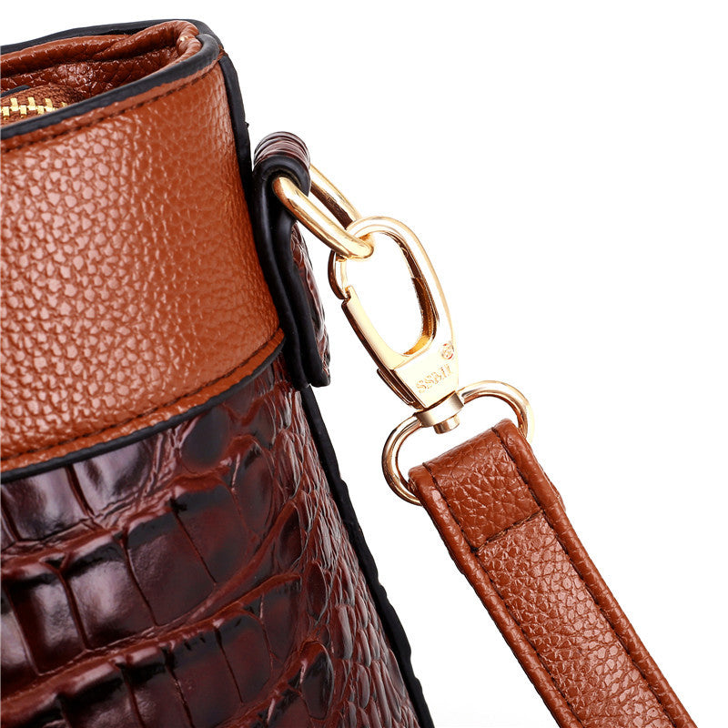 Ella™ – Elegante handgefertigte Kroko-Ledertasche