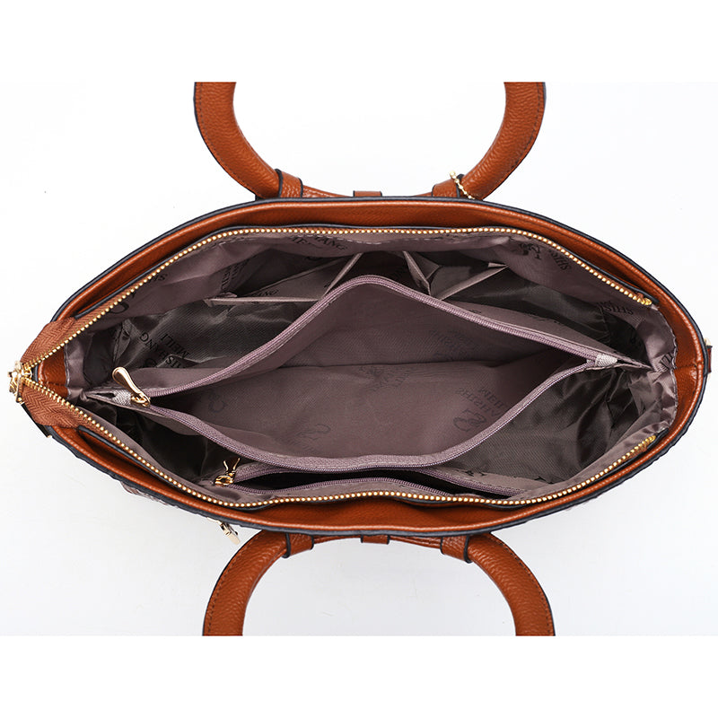 Ella™ – Elegante handgefertigte Kroko-Ledertasche