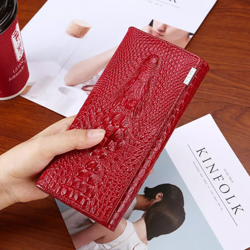 Madison™ Stil | Elegante RFID-Geldbörse mit Prägung