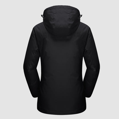 Women's Waterproof 3-in-1 Ski Jacket - Winter Snow Coat with Fleece Liner