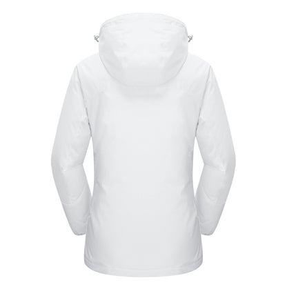 Women's Waterproof 3-in-1 Ski Jacket - Winter Snow Coat with Fleece Liner