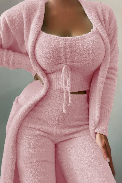 Aubrey™ - Superweiches 3-teiliges Pyjamahosen-Set aus Fleece