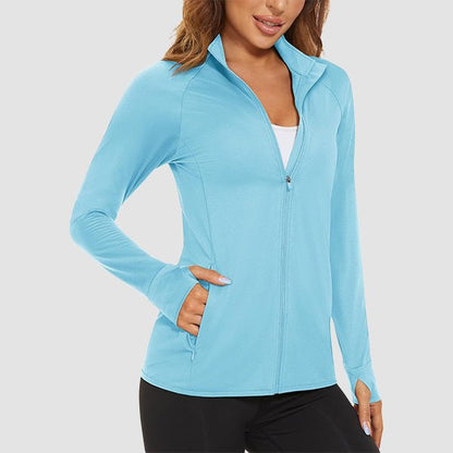 Women's Sun Protection Tennis Jacket Lightweight UPF50+ Long Sleeve Shirts