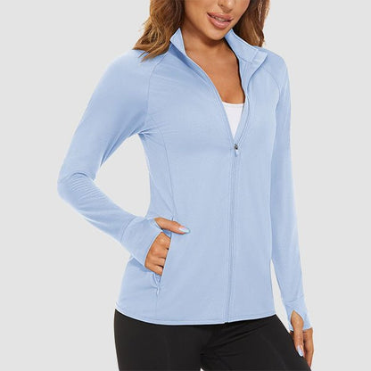 Women's Sun Protection Tennis Jacket Lightweight UPF50+ Long Sleeve Shirts