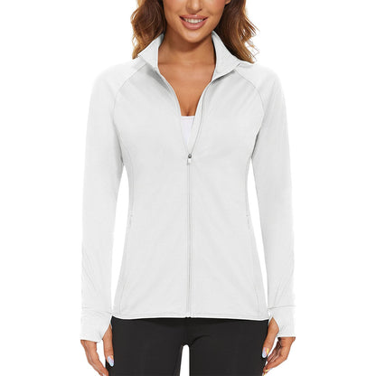 Women's Sun Protection Tennis Jacket Lightweight UPF50+ Long Sleeve Shirts