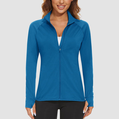 Women's Sun Protection Tennis Jacket Lightweight UPF50+ Long Sleeve Shirts