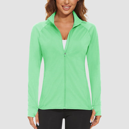 Women's Sun Protection Tennis Jacket Lightweight UPF50+ Long Sleeve Shirts