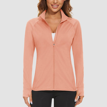 Women's Sun Protection Tennis Jacket Lightweight UPF50+ Long Sleeve Shirts