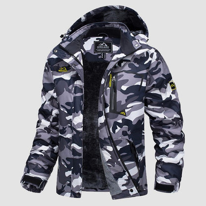 Women's Water-Resistant Fleece Ski Jacket with 4 Pockets - Warm Parka