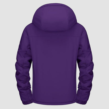 Warm Women's Waterproof Fleece Lined Ski Jacket with Hood – Perfect for Winter Activities