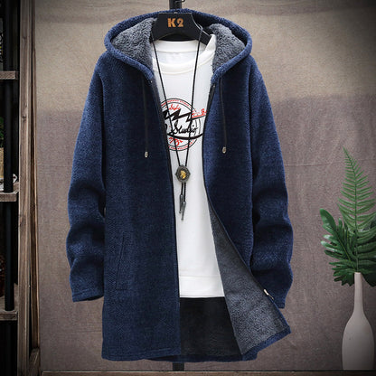 Gabriel | Lange Strickjacke mit Kapuze